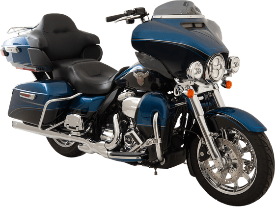 KW05-01-0405 KLOCK WERKS itin žemas tamsus dūmų priekinis stiklas harley flh