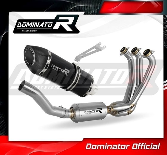 YA132DFBL-S Dominator full exhaust system ex hp5 black