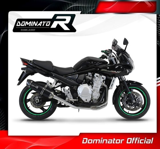 SU103DFBL-S Dominator full exhaust system silencer hp1 black