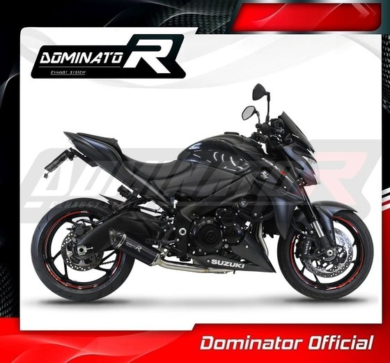 SU075DFSFBL-S Dominator full exhaust system silencer hp8 black