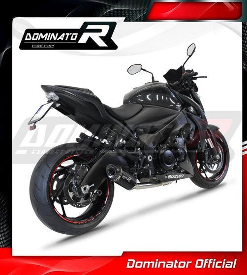 SU075DFSFBL-S Dominator full exhaust system silencer hp8 black