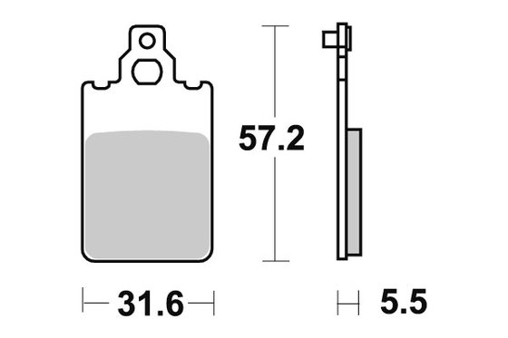 6551090 DOPPLER sbs stabdžių kaladėlės keraminės (607hf)