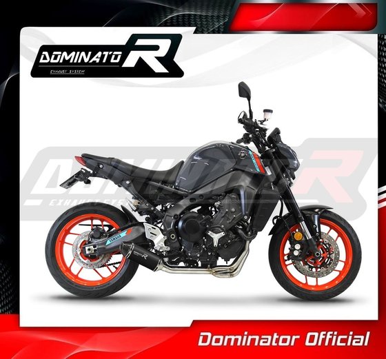 YA129DFBL-S Dominator full exhaust system silencer hp3 black