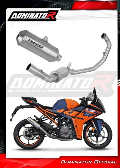 KT074DEXFSA Dominator full exhaust system ex silencer ov g2 + db killer