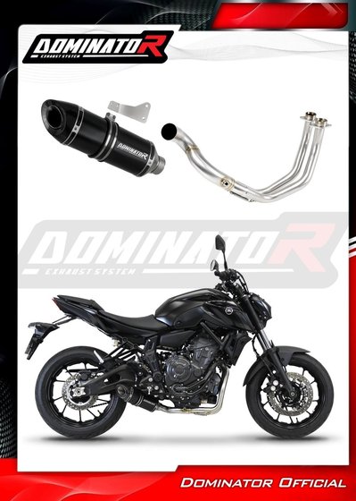 YA133DFBL-S Dominator full exhaust system hp8 black