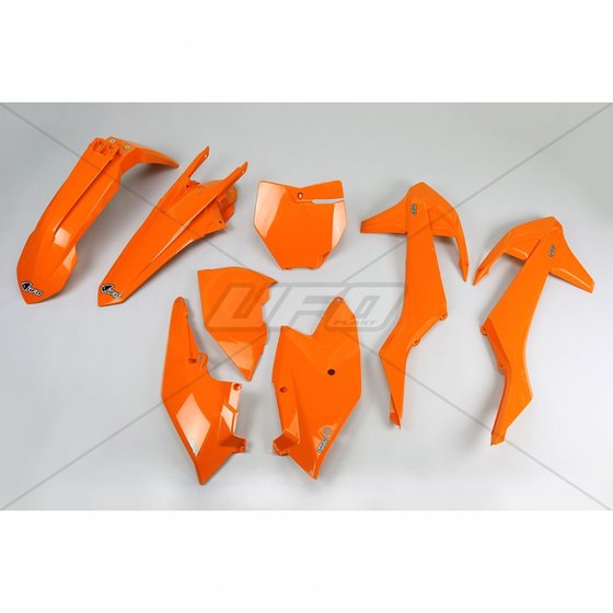 650-K517-127 UFO ufo plastikinis 5 dalių rinkinys oranžinis 127 ktm sx/sxf125-525 16-18