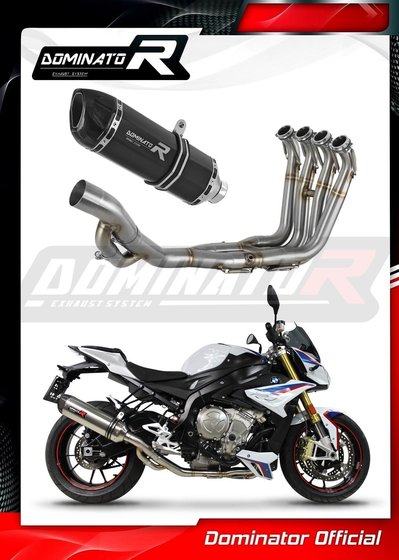 BW094DFSFBL-S Dominator full exhaust system silencer hp1 black