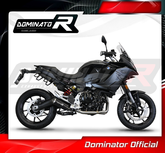 BW114DCBLFS-S Dominator full exhaust system silencer gp black