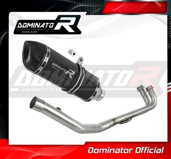 YA068DFBL-S Dominator full exhaust system silencer hp1 black