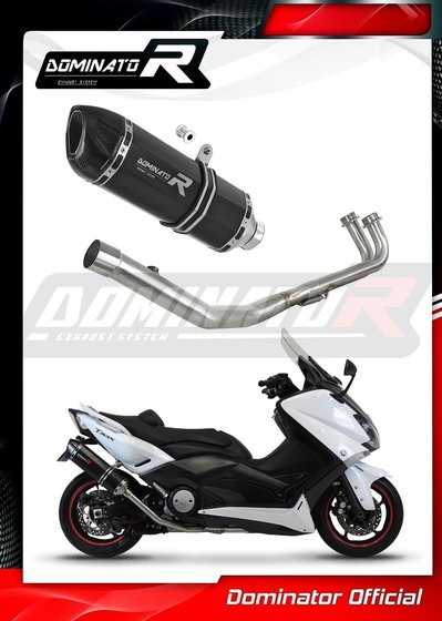 YA068DFBL-S Dominator full exhaust system silencer hp1 black