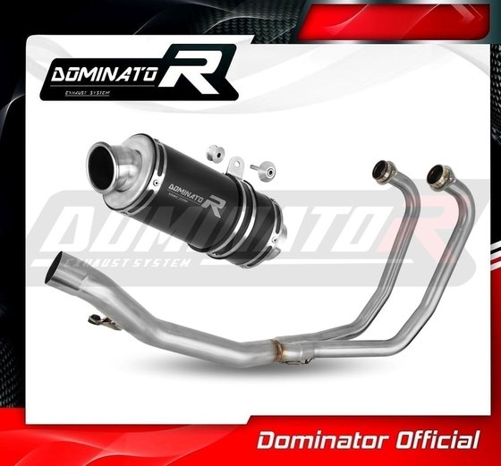 SU074DFSCBL-S Dominator full exhaust system silencer gp1 black