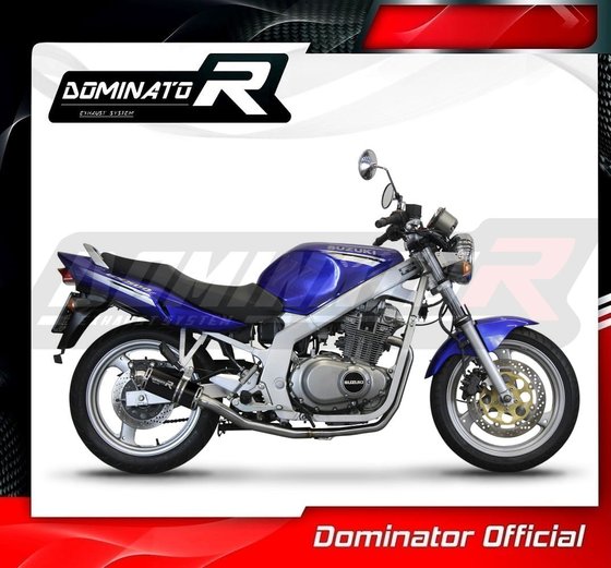 SU074DFSCBL-S Dominator full exhaust system silencer gp1 black