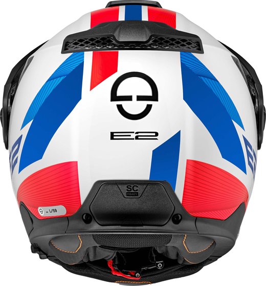 Schuberth e2 defender white/blue