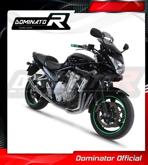 SU104DCBL-S Dominator full exhaust system silencer gp1 black