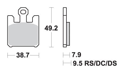 788DS SBS stabdžių kaladėlės