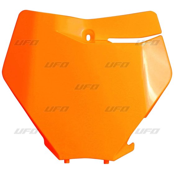 KT04094#FFLU UFO priekinis numerio ženklas fluorescencinės oranžinės spalvos