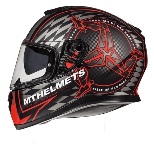 MT HELMETS isle of man integralus šalmas su skydeliu