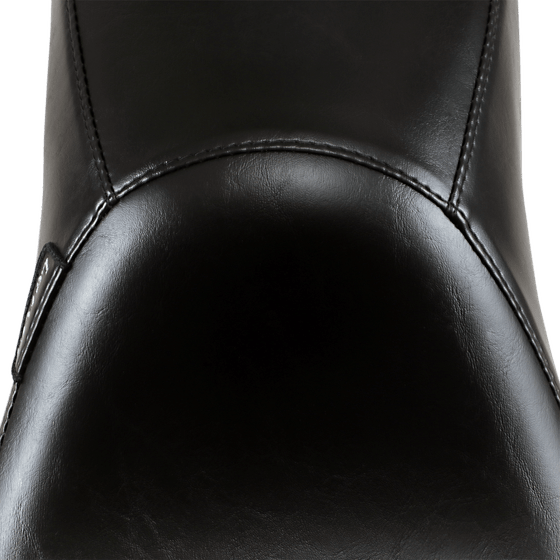 LK-841 LE PERA 2-up smooth black seat for harley dyna glide