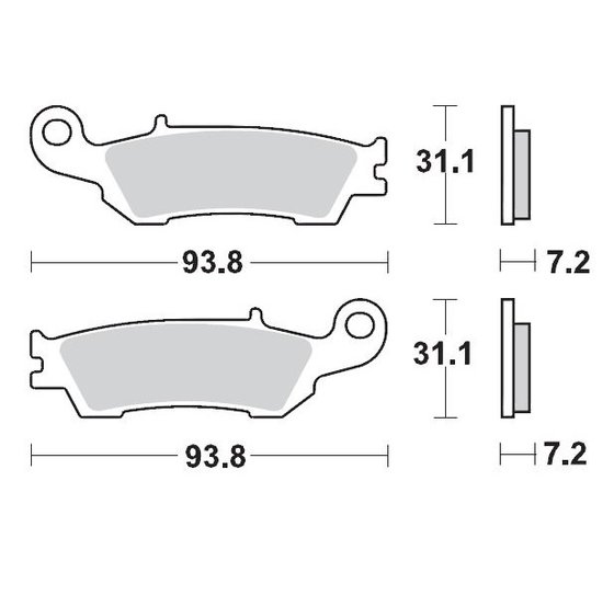 235-094922 MOTO-MASTER moto-master nitro racing stabdžių kaladėlės yamaha yz250f front