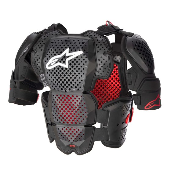 ALPINESTARS apsauginė liemenė a-10 v2 pilna krūtine juoda/antracitinė