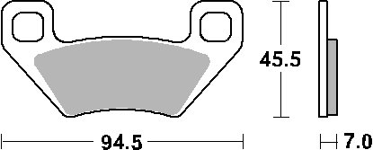 822RSI SBS sbs stabdžių kaladėlės racing sintered