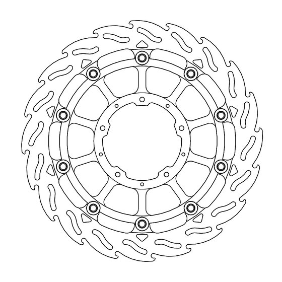 235-113231 MOTO-MASTER moto-master racing flame brakedisc priekinis dešinysis honda: cbr1000rr-r fireblade / fi