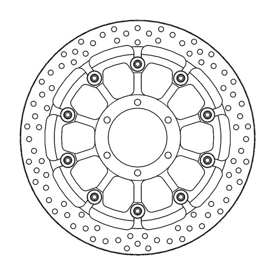 235-117054 MOTO-MASTER moto-master prof. halo brakedisc front bmw: s1000rr k76 2019--&gt; (t-floater 320x6)