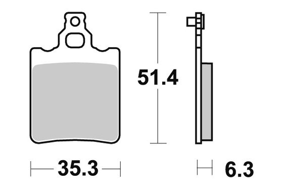 6565744 DOPPLER sbs stabdžių kaladėlės sukepintos offroad