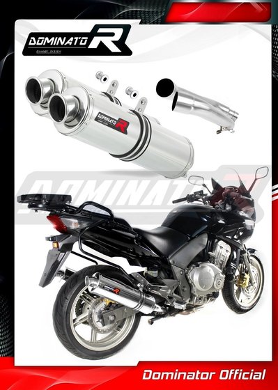 HO017DST-S Dominator exhaust silencer round