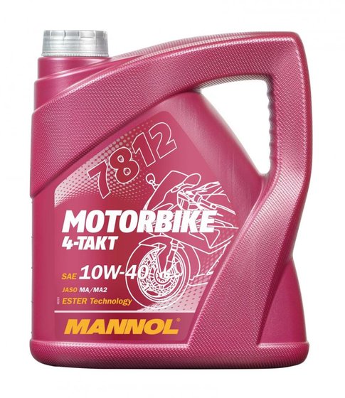 MANNOL 4t motociklų 10w40 4l esteris + ma2 sintetinė variklinė alyva