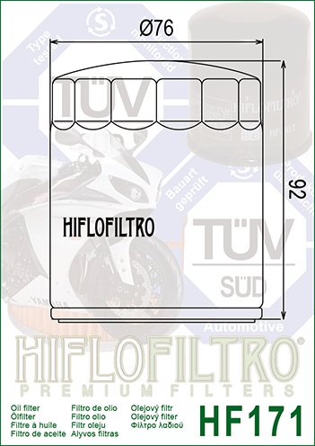 HF171 Hiflofiltro alyvos filtras