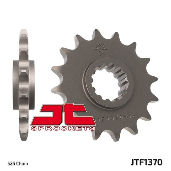 206816JT JT Sprockets priekinė žvaigždutė 16 dantukų žingsnis 525 jtf137016