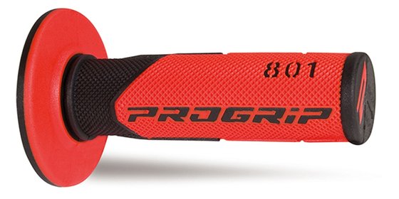 PRO GRIP dvigubo tankio offroad rankenos juodos/raudonos spalvos