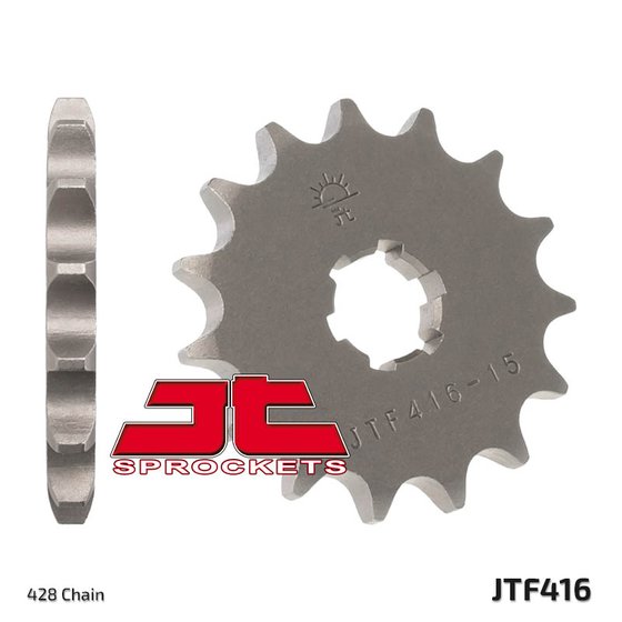 JTF416 JT Sprockets plieninė priekinė žvaigždutė