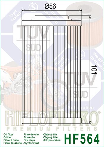 20-HF564 Hiflofiltro "hiflo" alyvos filtras hf564