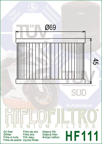 20-HF111 Hiflofiltro "hiflo" alyvos filtras hf111