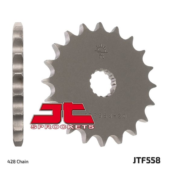 57713JT JT Sprockets priekinė žvaigždutė 13 dantukų žingsnis 428 jtf55813