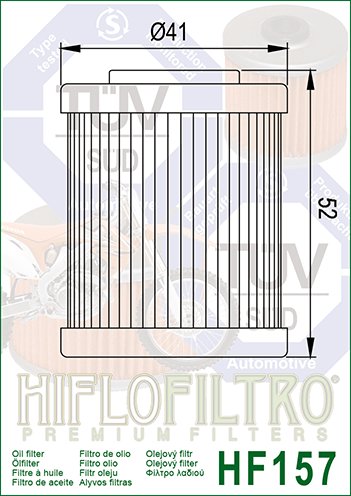 HF157 Hiflofiltro alyvos filtras