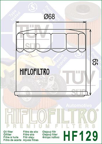 HF129 Hiflofiltro alyvos filtras