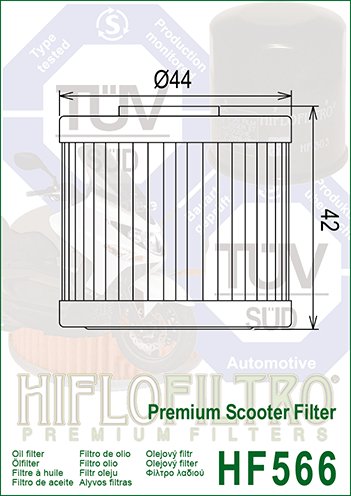 HF566 Hiflofiltro alyvos filtras