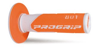 PRO GRIP dvigubo tankio offroad rankenos baltos/šviesiai oranžinės spalvos