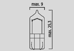 FLOSSER 12v 5w w5w lemputės (10 vnt.)