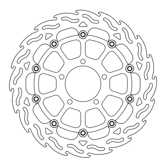 235-112259 MOTO-MASTER moto-master flame brakedisc front right kawasaki: zx-10