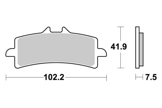 23-841DS-1 SBS sbs stabdžių kaladėlės dual sinter