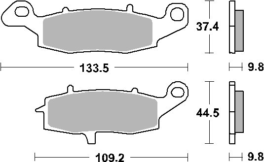 920LS SBS galinės sukepintos stabdžių kaladėlės