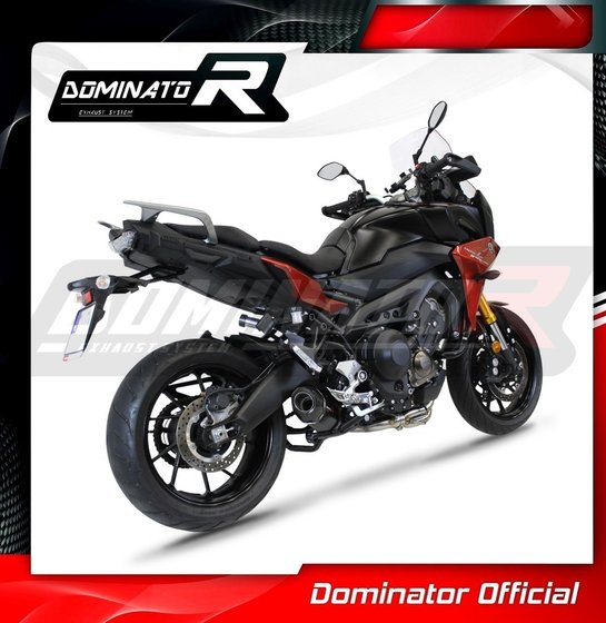 YA134DFBL-S Dominator full exhaust system hp5 black silencer