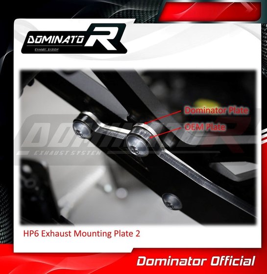 YA144DFBLEX-S Dominator full exhaust system silencer hp6 black ex