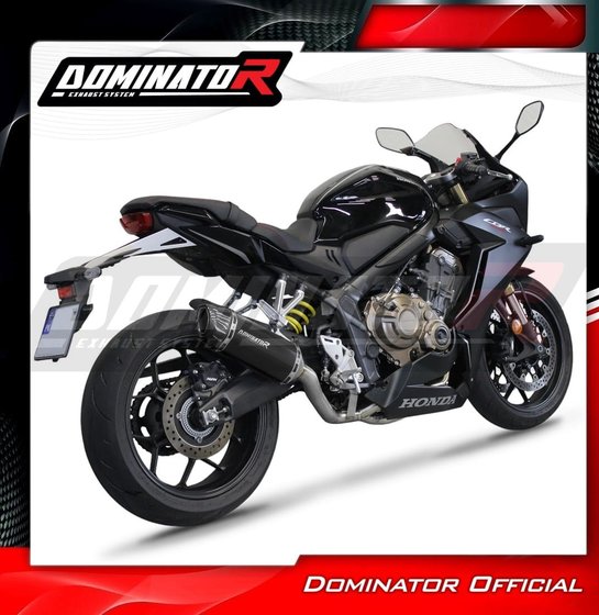 HO106DFBL-S Dominator full exhaust system silencer hp1 black