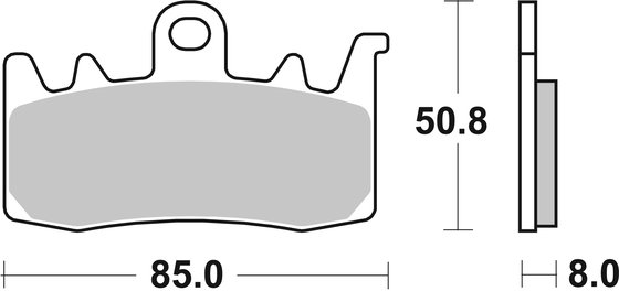 900DC SBS stabdžių kaladėlės dual carbon