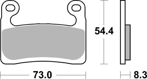 960HS SBS stabdžių trinkelės